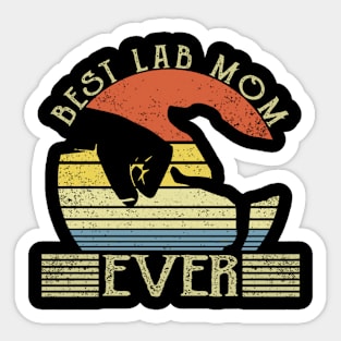 Best Lab Mom Ever Bump Labrador Retriever Sticker